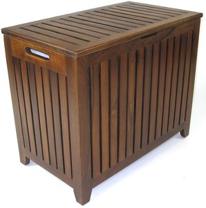 Redmon Genuine Vanity Style Bench Seat Hamper Made with ...