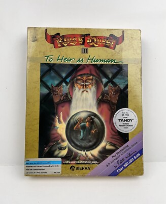 King's Quest III ''To Heir Is Human'' PC Game 1986 Sierra Vintage