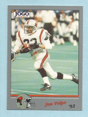 1992 JOGO CFL Football John Volpe #200 British Columbia Lions