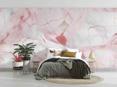 3D Abstract Texture Crack Marble Self-adhesive Removeable Wallpaper Wall Mural