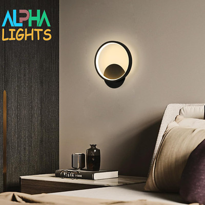 Moderne runde LED Wandleuchte - 12W 3 Farbmodi für Wohnzimmer, Schlafzimmer, Flur