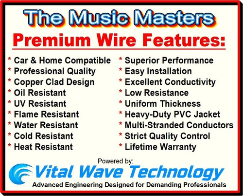 2 Pack 12 Gauge 100ft Red Black SPEAKER WIRE Cable 200ft Total Car Home 12V DC - Picture 4 of 11