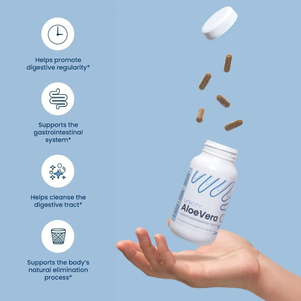 Unicity Aloe Vera Dietary Supplement Digestive Health Support - 50