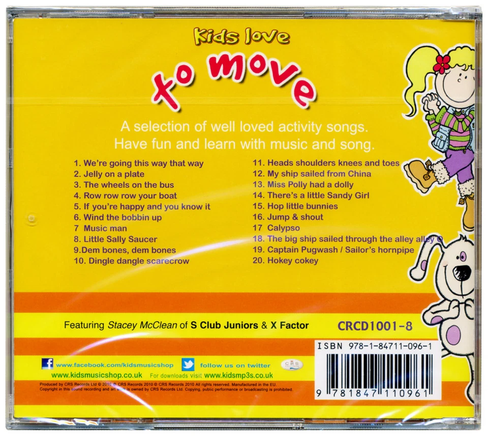 Kids love to Move CD.  Children's activity songs.  NEW FROM PUBLISHER - Изображение 2 из 2