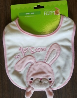 Happy Go Fluffy My First Easter Baby Girl Bibb
