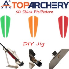 50 St&uuml;ck vans Pfeilfedern Pfeile 2 Zoll Federn Bogenschie&szlig;en DIY Fletching Jig