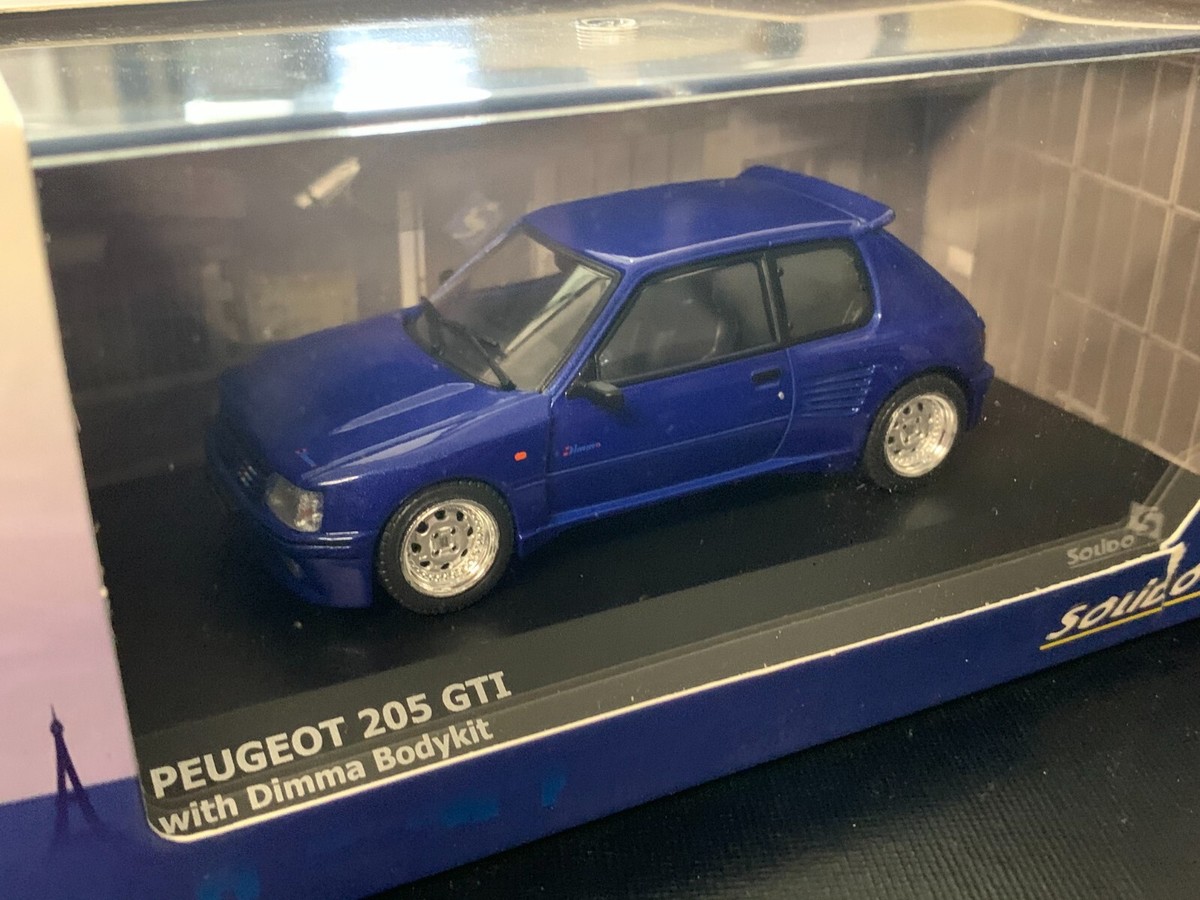 Peugeot 205 Dimma blue métallique 1989 1/43 SOLIDO Peugeot 205 Dimma blue métallique 1989 1/43 SOLIDO
