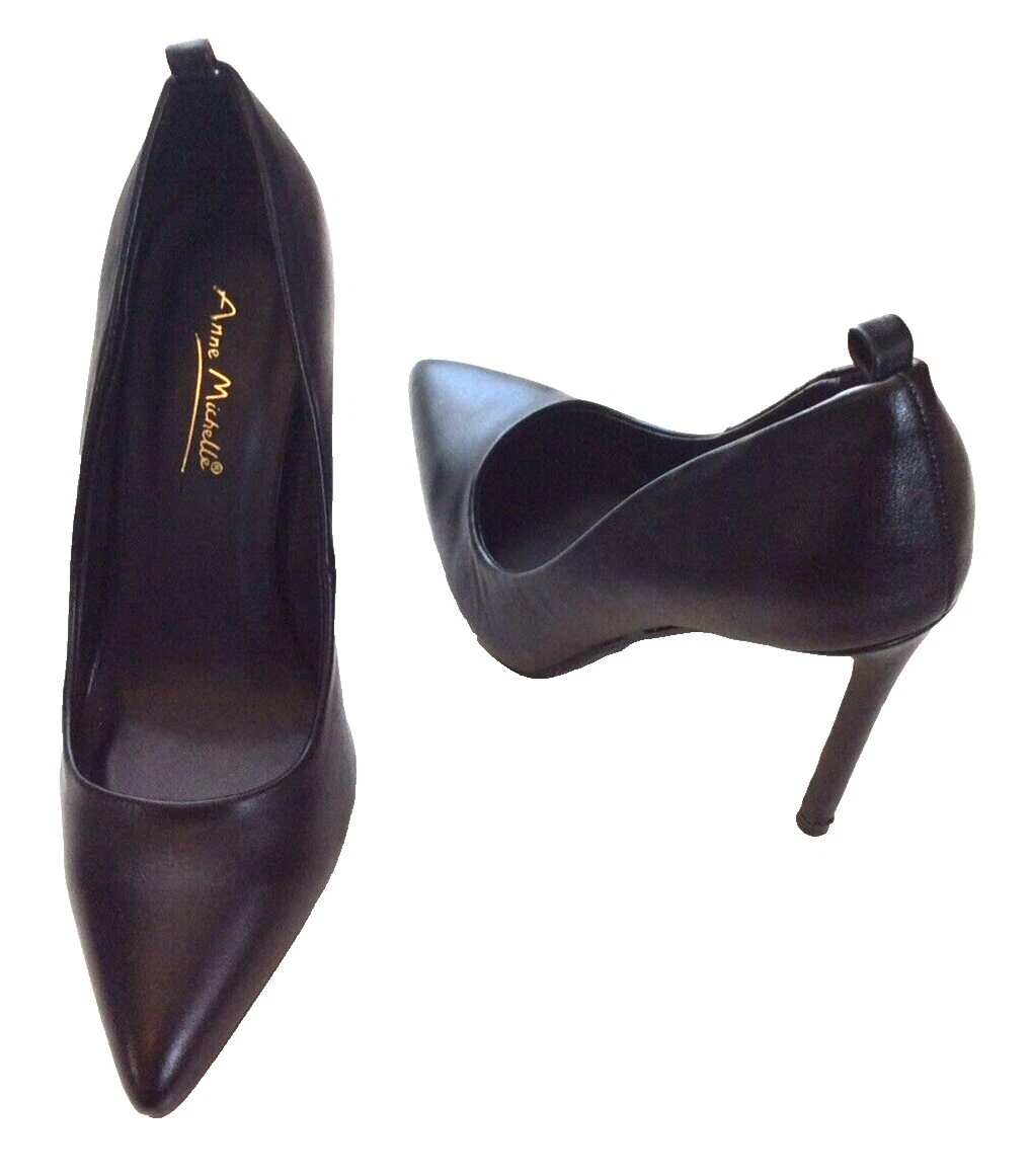 Zapatos de tacón formal superior de cuero Anne Michelle Para Mujeres