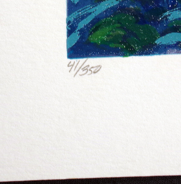 Alex Perez Hand Signed Limited Edition Art Serigraph mountain