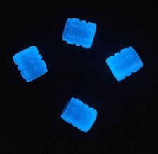 LEXUS 4x Glow In Dark Car Tire Valve Cover Wheel Tyre Rim Stem Cap 