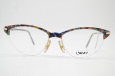 Vintage Glasses LAMY JOANNA Multicolored Gold Half-Rim Eyeglass Frame