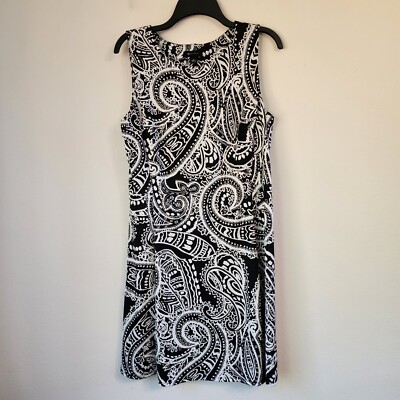 blue dress for baby girl Black & White Paisley Medium