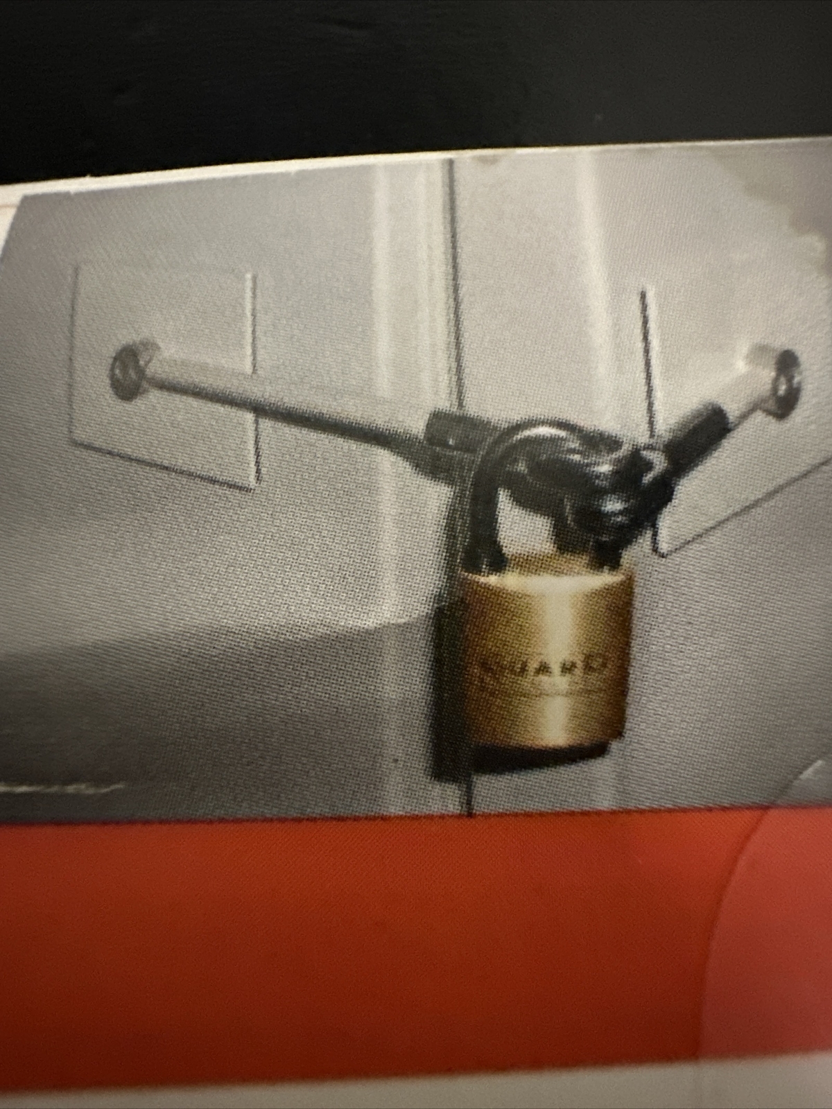 Marinelock White Refridgerator Door Lock with Padlock New Factory sealed
