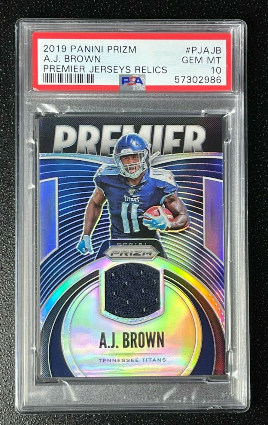 AJ Brown Panini Prizm Premier Jerseys Relics #PJAJB Base