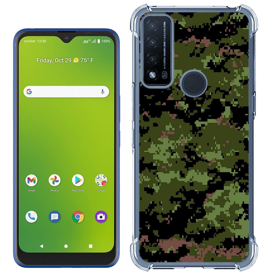 For at&t Fusion/Radiant Max 5G clear ShockProof TPU Case(Digi