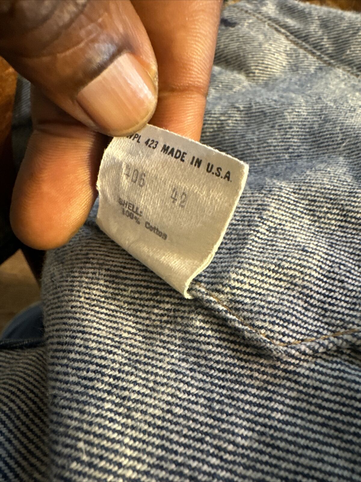 Vintage Levi's Denim Jean Vest Unisex Made In USA… - image 6