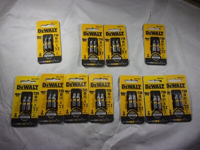 11pk. NEW DEWALT 2pc.  1'' TORX DRIVER BITS - -SEE PICS FOR QTYS (T10-T30)