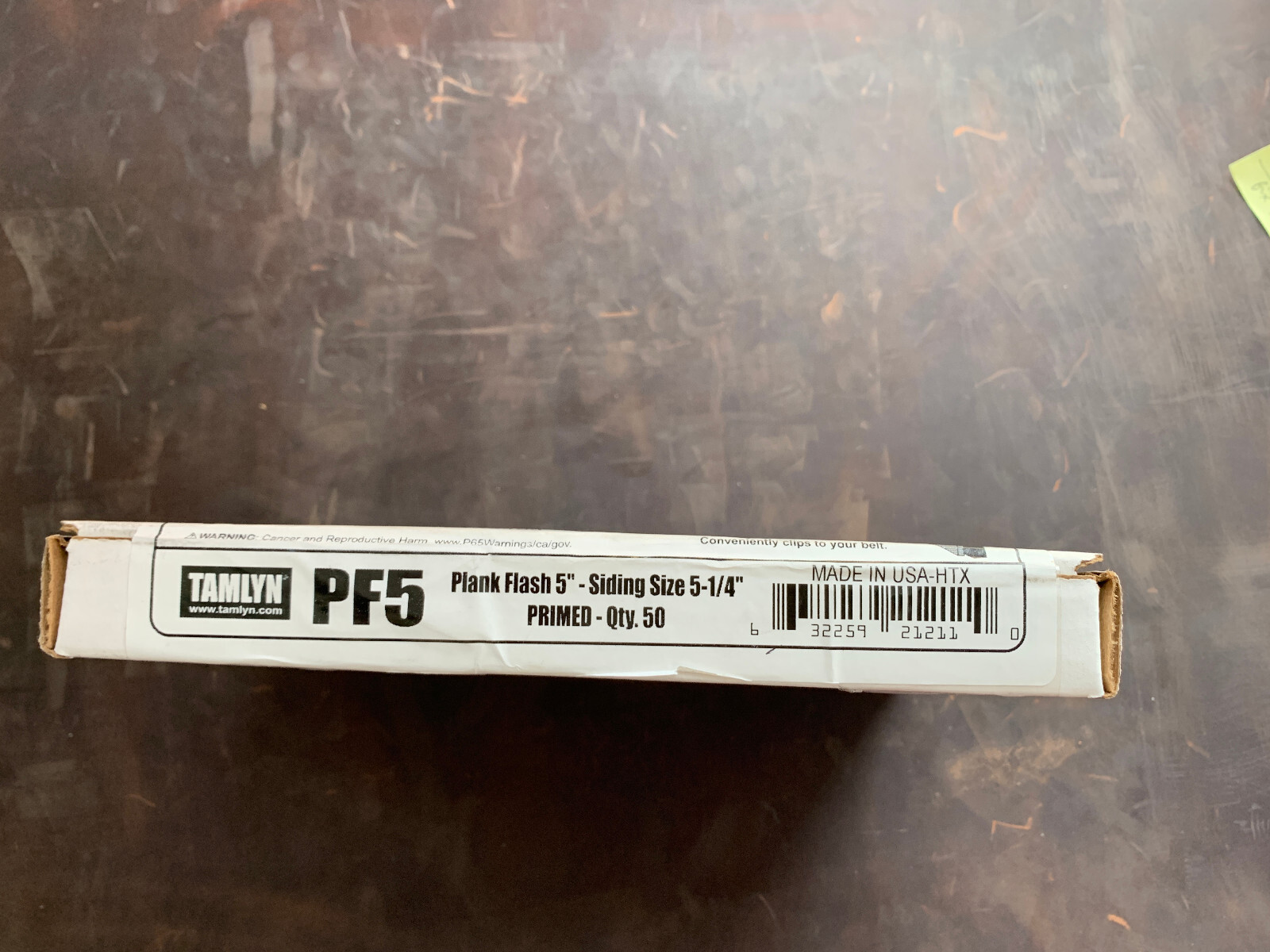 Tamlyn PF5 butt joint flashing for 5 1/4 inch fiber cement siding (box