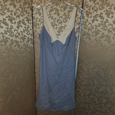 Anthropologie Blue Chambray Lace Dress Size 4