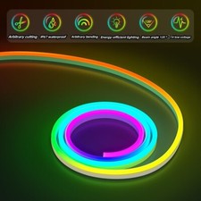 RGB 24V LED Neon Rope Lights Neon LED Strip Waterproof Home Bedroom Lighting