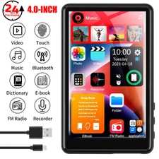 4" MP4/MP3 Player Support 256GB Bluetooth Lossless Music FM Radio Recorder Sport