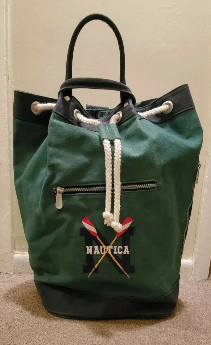 Nautica Navy Backpack with Green Accent Nautica | Bags | Nautica Backpack | Poshmark main image 2