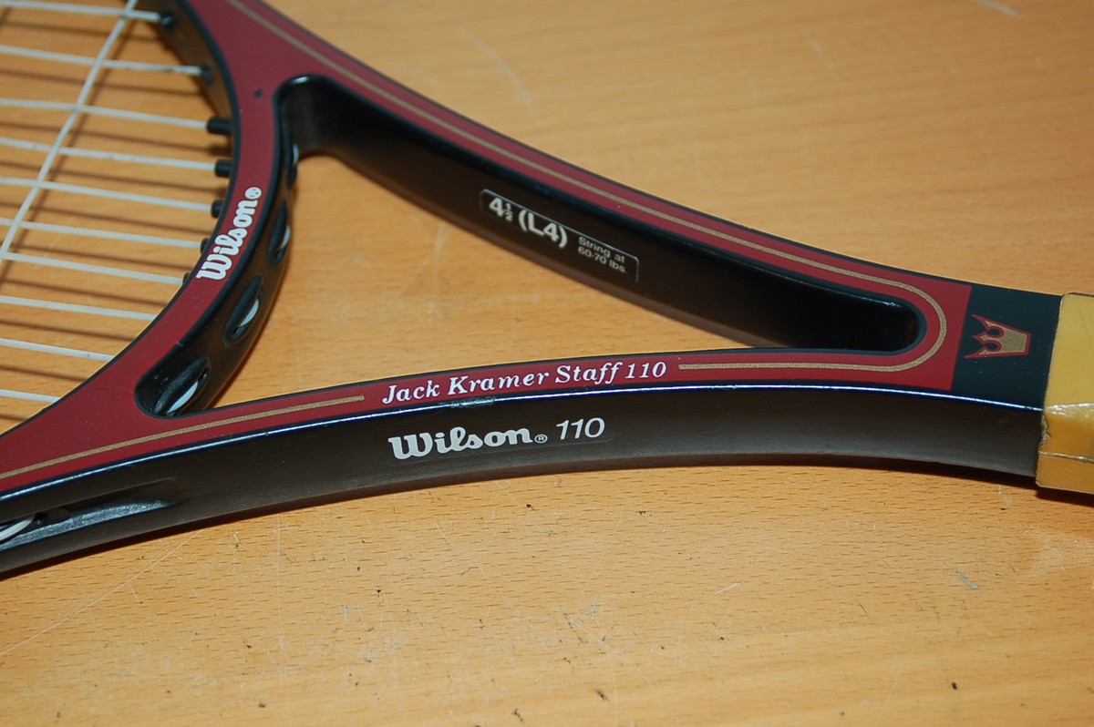 WILSON JACK KRAMER STAFF 110 KWQ TENNIS RACQUET 4 1/2 | eBay