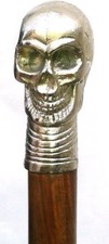 Collectible Wooden Walking Stick Stylish Solid al Skull  Walking Stick Cane