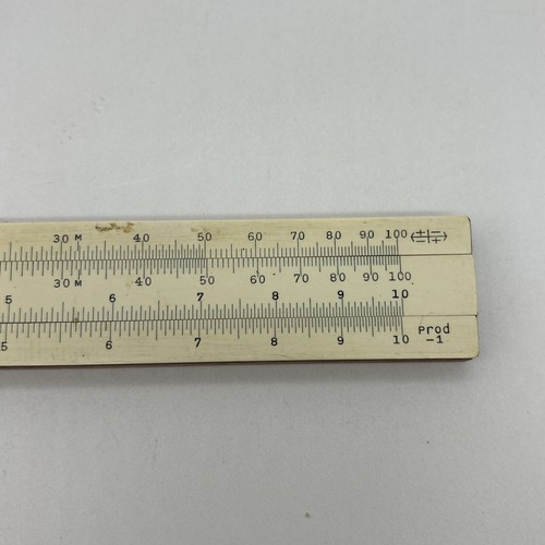 Sun Hemmi Bamboo Slide Rule Made In Japan Cracked Cursor - Picture 6 of 17