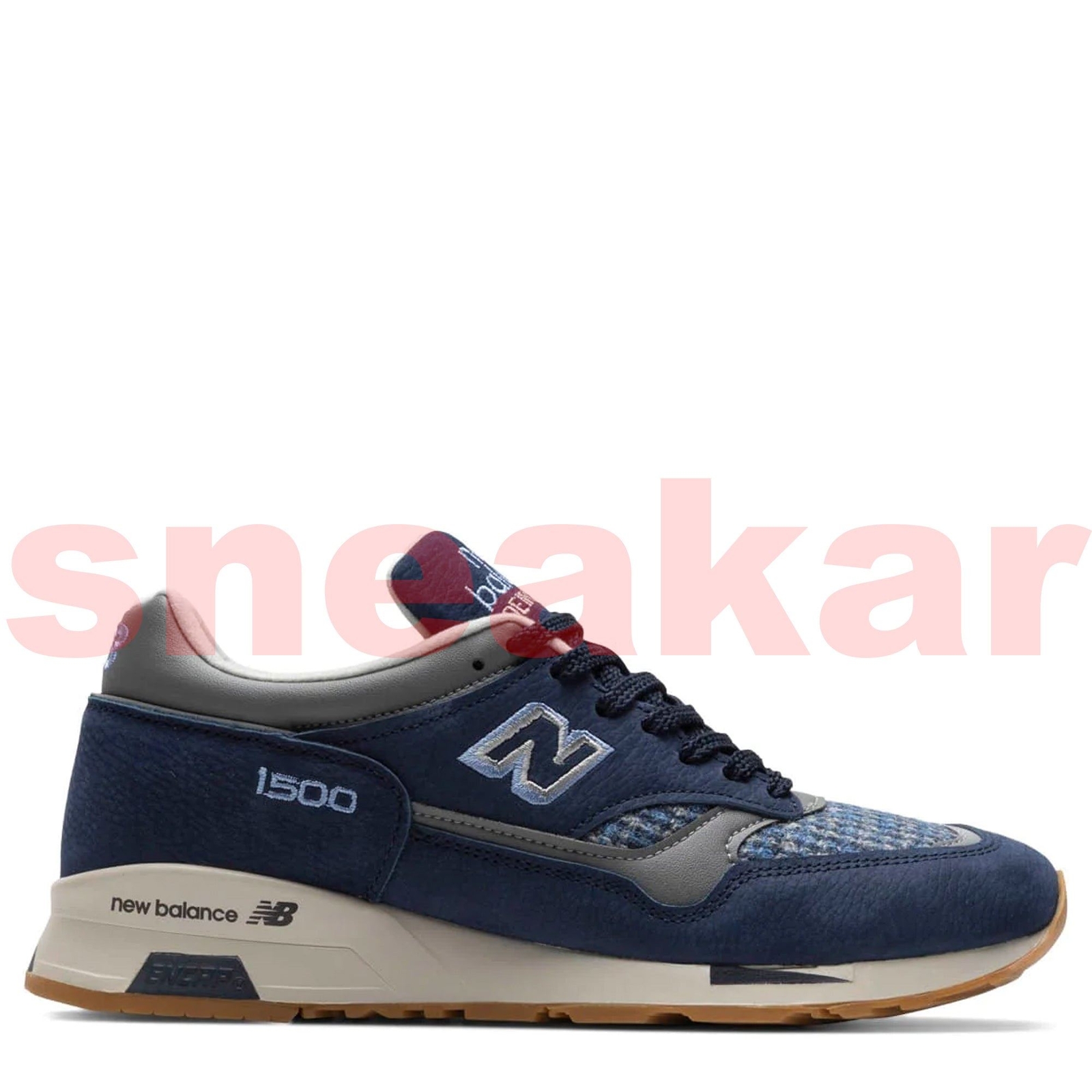 [M1500HT] Мужской костюм New Balance 1500 MiUK из темно-серого твида Harris