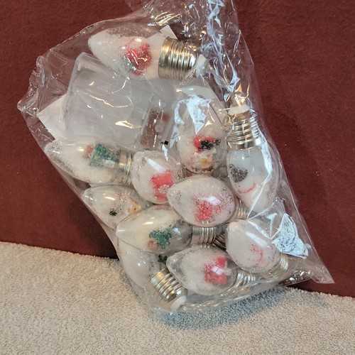 Snow Globe String Lights, Christmas Tree Lights Snow Globes ~ 1 Pack ~ 12 LED - Picture 9 of 10