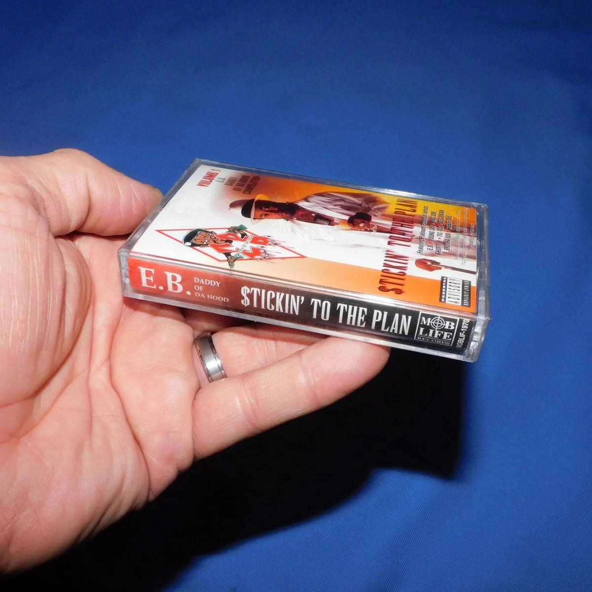 E.B. DADDY OF DA HOOD -STICKIN' TO THE PLAN---1997 BAY AREA RAP CASSETTE SEALED!