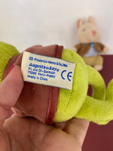Beatrix Potter 2004 ❤ Peter Rabbit ❤ Mini Jeremy Fisher & Pigling Rattle Plush - Picture 7 of 12