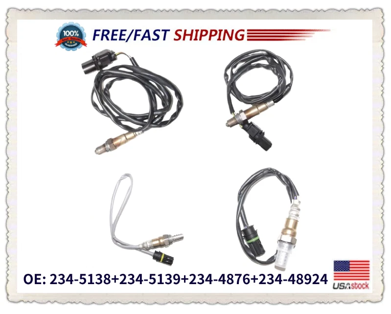 4X Oxygen Sensor Upstream & Downstream For 2007 2008 2009 2010 BMW 335i 3.0L - Image 3 of 4