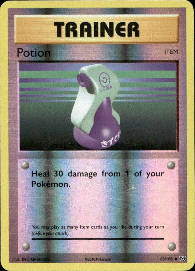 Potion 83/108 XY - Evolutions Reverse Holo U MP Pokémon — English