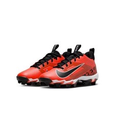 Nike Alpha Menace 4 Shark Kids Picante Red Black Molded Football Cleats ACAD289
