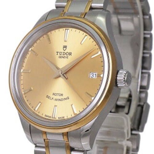 Tudor Style Unisex Watch SS x YG Gold Dial Ladies Boys 12303 TUDOR