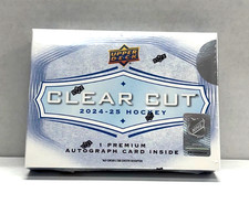 2024-25 Upper Deck Clear Cut NHL Hockey Factory Sealed Hobby Box