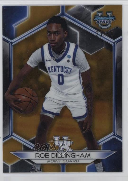 2023-24 Bowman U Best Gold Refractor 23/50 Rob Dillingham #40