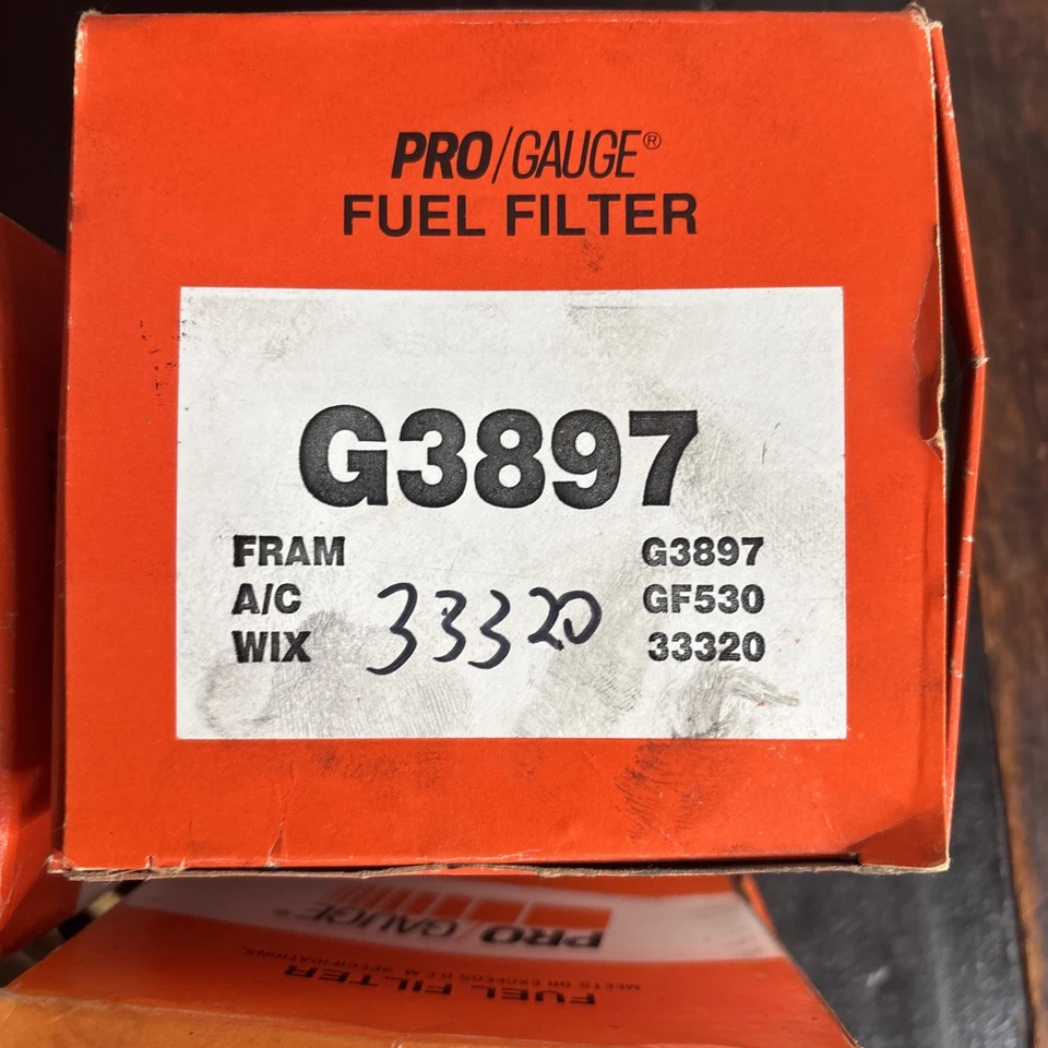 NOS (3) Pro Gauge Fuel Filter G3897 Chrysler Dodge 2.2L 2.5L 3.0L 3.3L 1989-1990 Foto 2 de 4