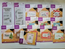 Lot Of 14 Crafter  s Companion Clear Acrylic Stamps - 12 New/2 Open 