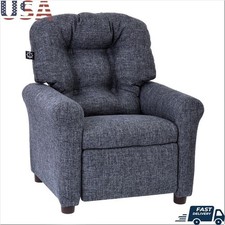 Traditional Kids Recliner Chair Toddlers Comfortable Cozy Upholstered Furniture