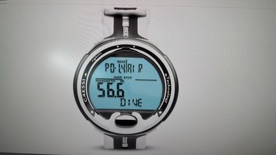 SW-0737 Cressi Leonardo Tauchcomputer Luft- und Nitrox-Modus schwarz weiß B-WARE