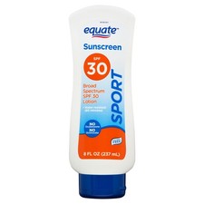 Equate Sport Broad Spectrum SPF 30 Sunscreen Lotion, 8 fl oz