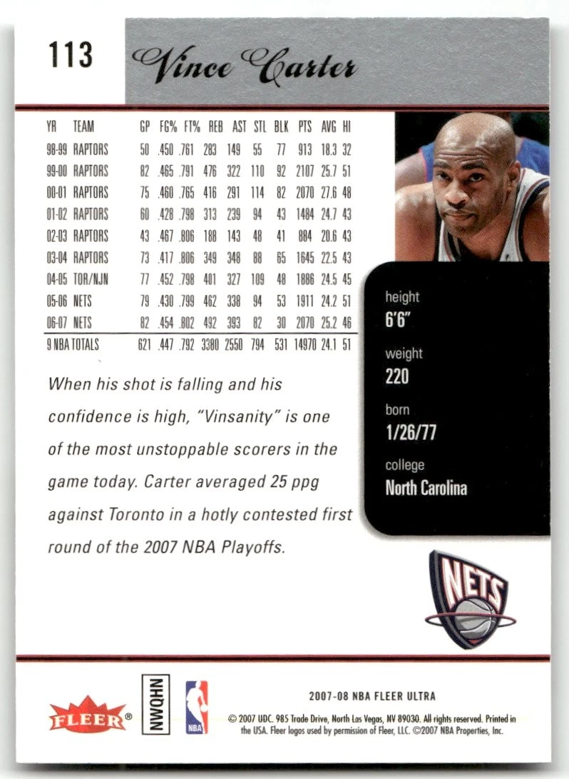 Vince Carter - 2010-11 Panini Threads - Orlando Magic #113