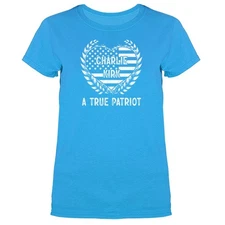 Charlie Kirk True Patriot Memorial US Flag Women's T-shirt