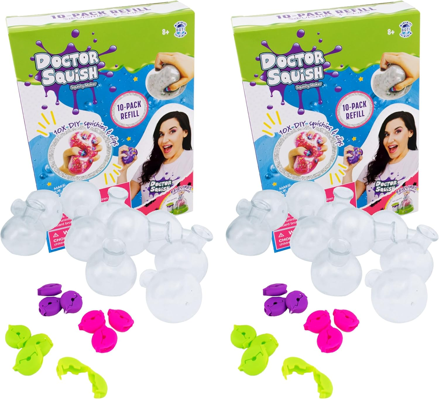 Squishy Maker Refill Pack | DIY Squishy Making Kit with 10 TPR Balloons and 10 R