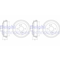 2X Delphi 180Mm Bremstrommeln Hinten Passend FÜR KIA Picanto Links+Rechts |