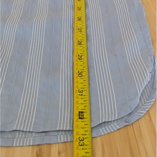 Les Coyotes de Paris Girl Sadie Blue Striped Short Sleeve Short Dress, size 8 - Picture 6 of 11