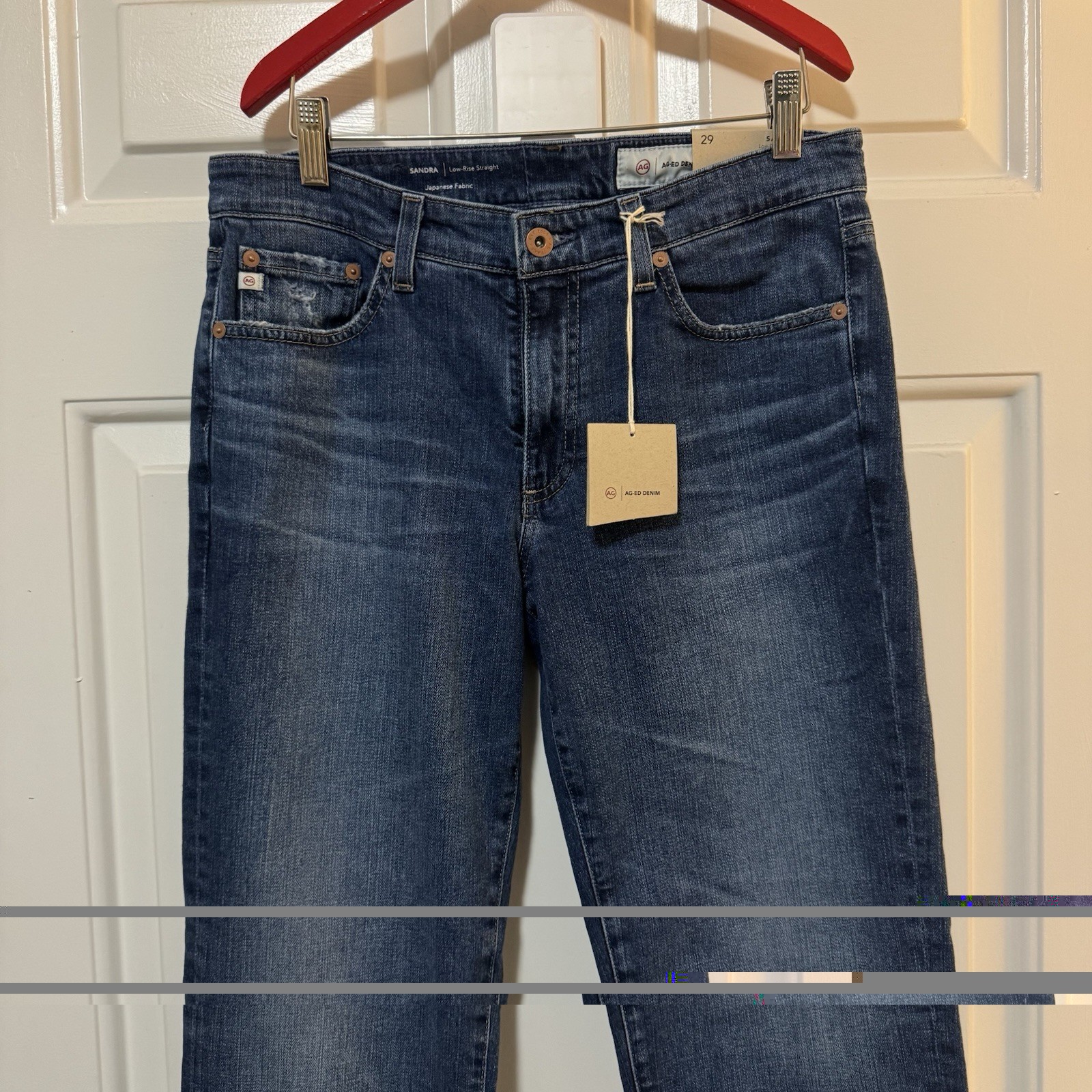 NWT $245 AG Jeans Sandra Straight Jeans in 15 Years Prague AG Jeans Size 19 thumbnail 4